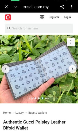 กระเป๋าตังค์Gucci bifold wallet รูปที่ 5