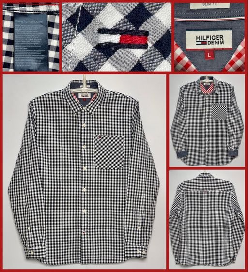 แขนยาว ⚠️รุ่นใหม่‼️เสื้อเชิ้ต TOMMY HILFIGER ของแท้ แบบและทรงสวย