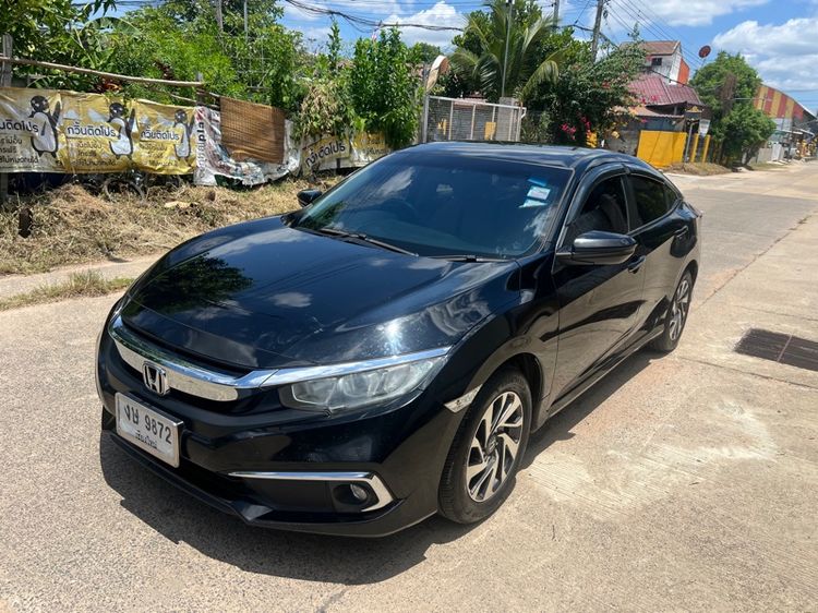 Honda Civic 2020 1.8 E i-VTEC Sedan เบนซิน ไม่ติดแก๊ส เกียร์อัตโนมัติ ดำ