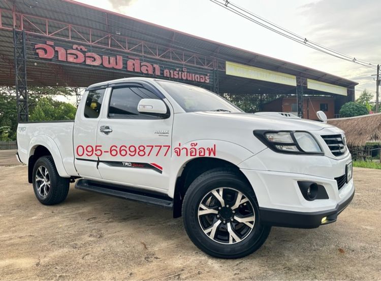 รถ Toyota Hilux Vigo Champ Smart Cab 2.5 E VNT Prerunner TRD สี ขาว