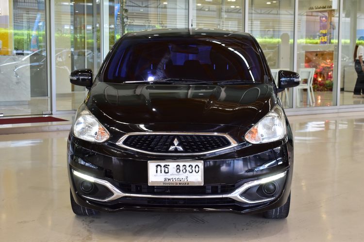 Mitsubishi Mirage 2018 1.2 GLX Sedan เบนซิน ไม่ติดแก๊ส เกียร์อัตโนมัติ ดำ รูปที่ 2
