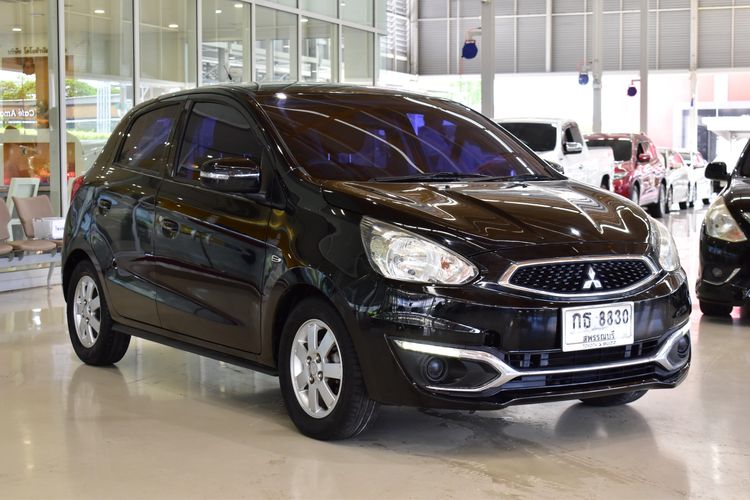 Mitsubishi Mirage 2018 1.2 GLX Sedan เบนซิน ไม่ติดแก๊ส เกียร์อัตโนมัติ ดำ รูปที่ 3