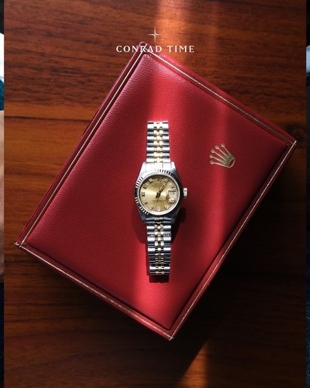 Rolex Datejust 69173 Champagne Diamond Dial Two-Tone Jubilee 1991 26mm. 