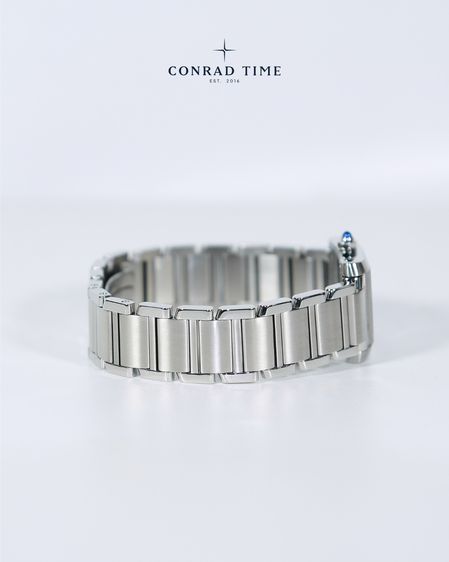 Cartier Tank Francaise 3217 Small Silver Diamond Dial Stainless steel 2015 20x25mm. Fullset  รูปที่ 7