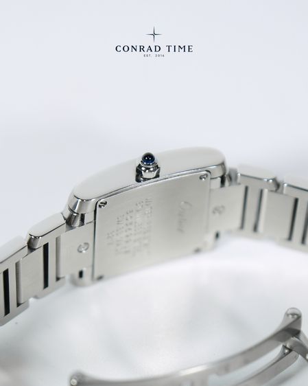 Cartier Tank Francaise 3217 Small Silver Diamond Dial Stainless steel 2015 20x25mm. Fullset  รูปที่ 14
