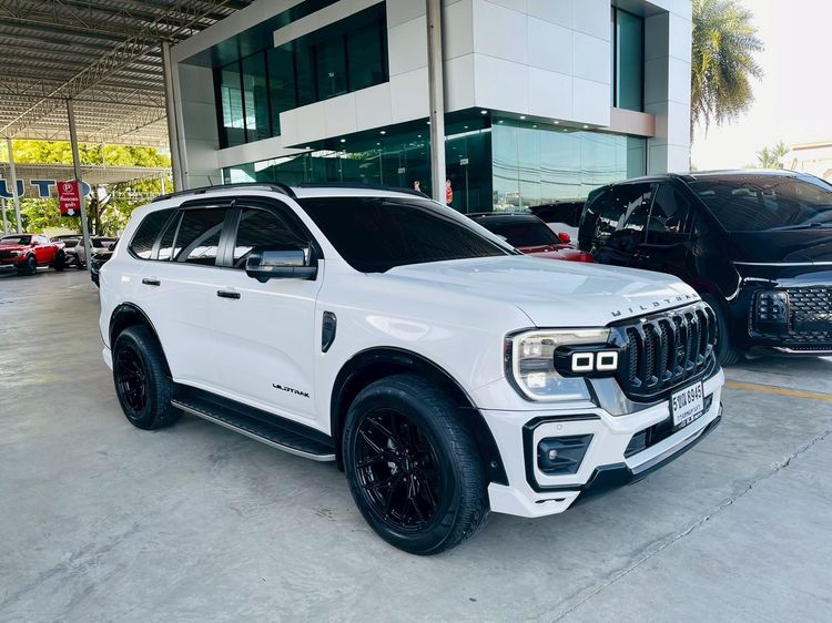 Ford Everest 2024 2.0 Bi-Turbo Wildtrak 4WD Utility-car ดีเซล ไม่ติดแก๊ส เกียร์อัตโนมัติ ขาว รูปที่ 3