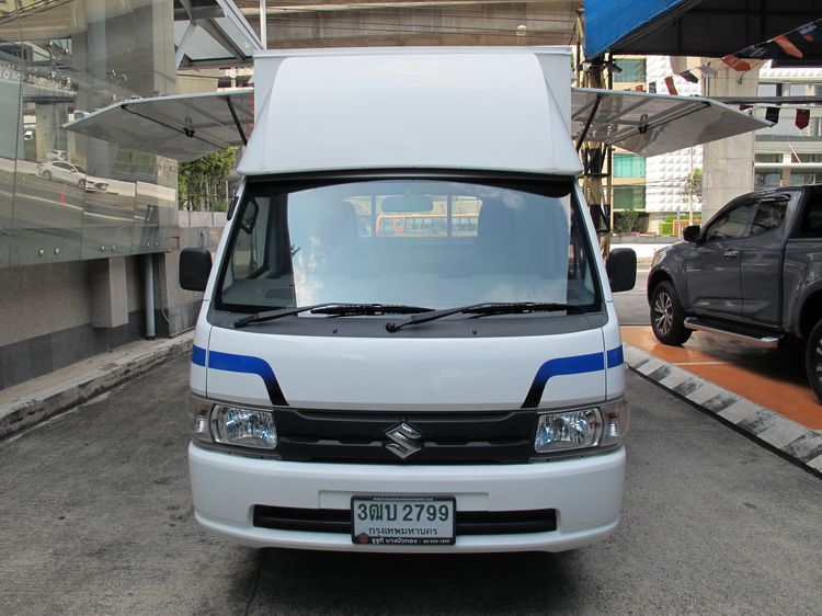 Suzuki Carry 2022 1.5 Van เบนซิน ไม่ติดแก๊ส เกียร์ธรรมดา ขาว รูปที่ 3