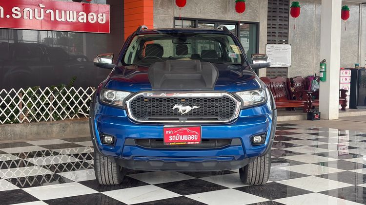 Ford Ranger 2020 2.2 Hi-Rider XLT Pickup ดีเซล ไม่ติดแก๊ส เกียร์ธรรมดา น้ำเงิน รูปที่ 2