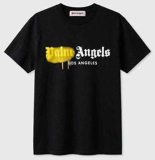 PALM ANGELS Spray City Los Angeles dripping logo T-shirt