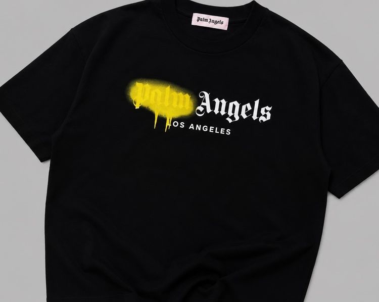 PALM ANGELS Spray City Los Angeles dripping logo T-shirt รูปที่ 4