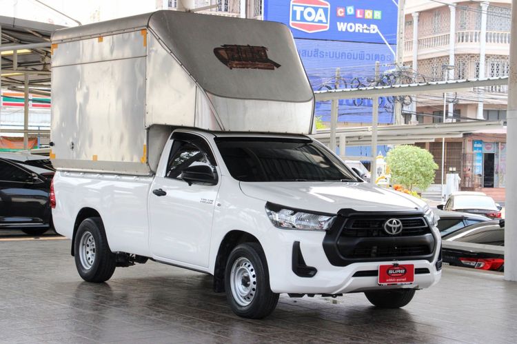 Toyota Hilux Revo 2021 2.4 Entry Pickup ดีเซล ไม่ติดแก๊ส เกียร์อัตโนมัติ ขาว รูปที่ 3