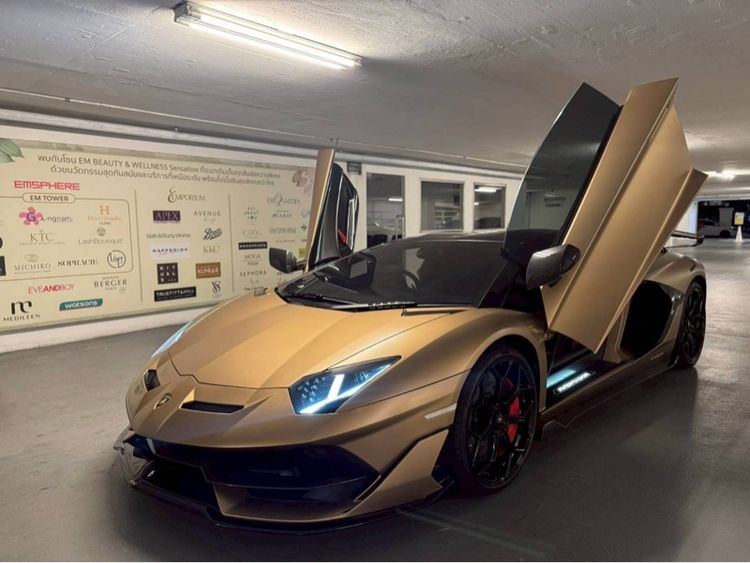Lamborghini Aventador 2021 6.5 LP700 4 4WD Sedan เบนซิน ไม่ติดแก๊ส เกียร์อัตโนมัติ บรอนซ์ทอง รูปที่ 3