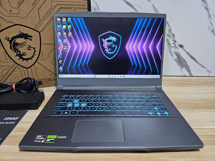 รุ่นอื่น ๆ วินโดว์ 16 กิกะไบต์ อื่นๆ ไม่ใช่ Msi Gaming Ryzen7 7735Hs+RTX 4060 8Gb +Ram16 +SSD512 เครื่องดี พร้อมใช้งาน
