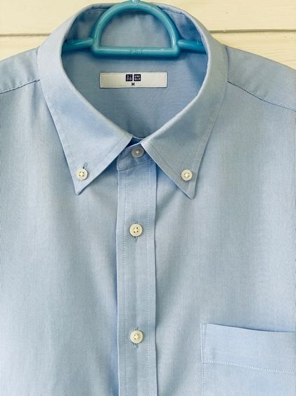 เสื้อเชิ้ตแขนยาว แบรนด์ Uniqlo (M) มือสอง รูปที่ 3