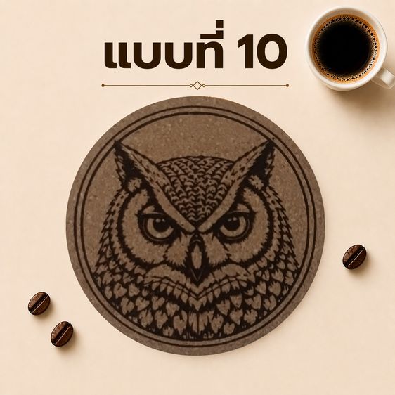 แผ่นรองแก้วคอร์กอัด ลายสัตว์ป่า รูปที่ 12