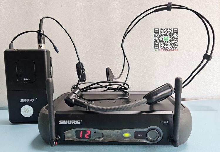  ชุดไมโครโพนไร้สาย ไวเลส ไมค์คาดศีรษะ SHURE PGX14 ของแท้ๆ  รูปที่ 2