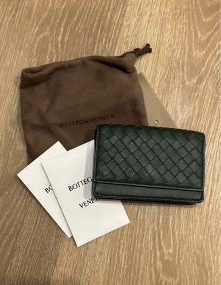 หญิง เขียว หนังแท้ กระเป๋าตังค์ Bottega แท้