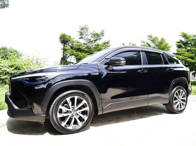 รถ Toyota Corolla Cross 1.8 Hybrid Premium สี ดำ