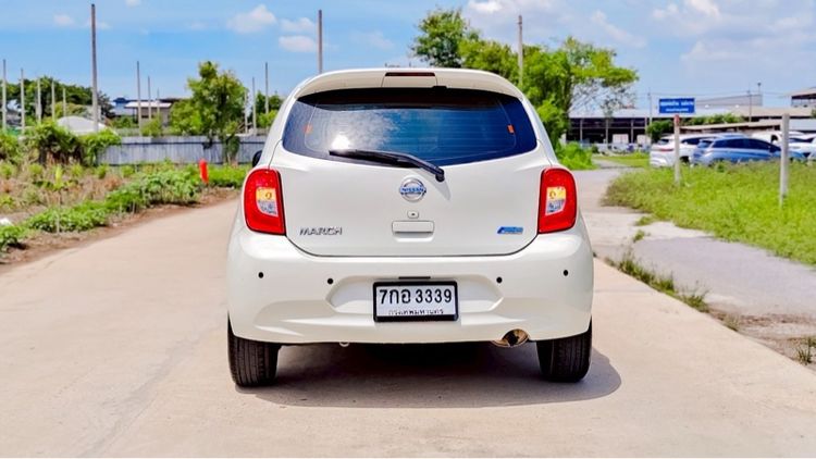 Nissan March 2015 1.2 E Sedan เบนซิน ไม่ติดแก๊ส เกียร์อัตโนมัติ ขาว รูปที่ 2