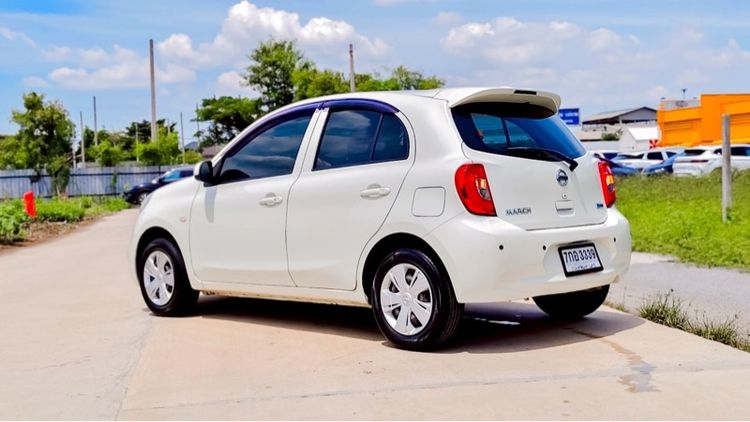 Nissan March 2015 1.2 E Sedan เบนซิน ไม่ติดแก๊ส เกียร์อัตโนมัติ ขาว รูปที่ 3