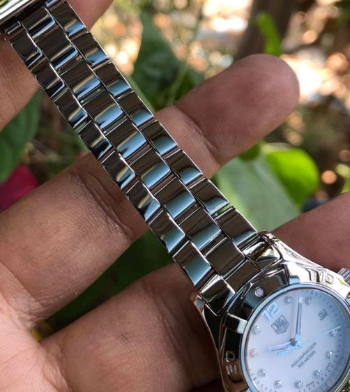 TAG Heuer Aquaracer Quartz Lady Diamond White Pearl Dial WAF1415🇨🇭🇨🇭
 รูปที่ 9