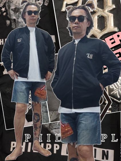 PHILIPP PLEIN💀หัวกะโหลก แจ็คเก็ต รูปที่ 18