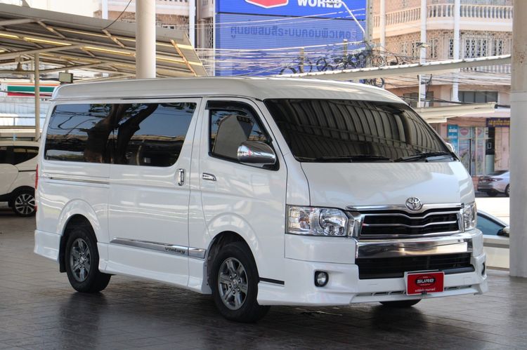 Toyota Ventury 2018 3.0 V Van ดีเซล ไม่ติดแก๊ส เกียร์อัตโนมัติ ขาว รูปที่ 3