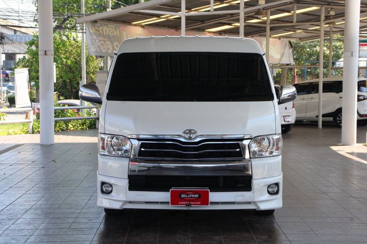 Toyota Ventury 2018 3.0 V Van ดีเซล ไม่ติดแก๊ส เกียร์อัตโนมัติ ขาว รูปที่ 2