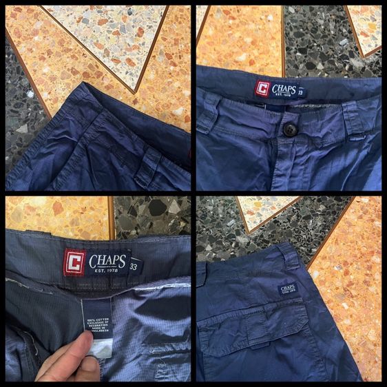 🔻CHAPS -Cargoขาสั้นแท้💯 เอว34-35 รูปที่ 5
