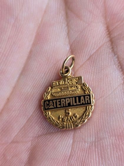 จี้งานนอก 10k USA CATERPILLAR 5 YEAR งานนอกแท้ น้ำหนักรวม 3.3กรัม  รูปที่ 8