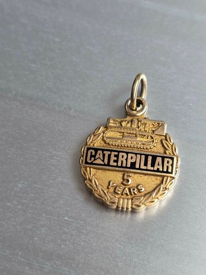 จี้งานนอก 10k USA CATERPILLAR 5 YEAR งานนอกแท้ น้ำหนักรวม 3.3กรัม  รูปที่ 6