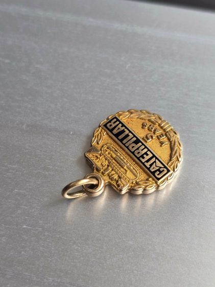 จี้งานนอก 10k USA CATERPILLAR 5 YEAR งานนอกแท้ น้ำหนักรวม 3.3กรัม  รูปที่ 4