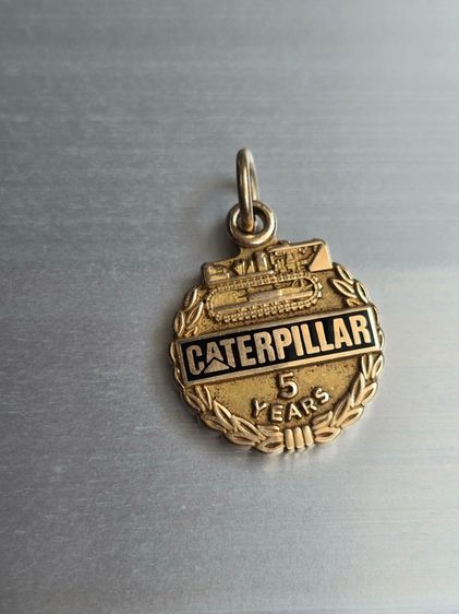 จี้งานนอก 10k USA CATERPILLAR 5 YEAR งานนอกแท้ น้ำหนักรวม 3.3กรัม  รูปที่ 7