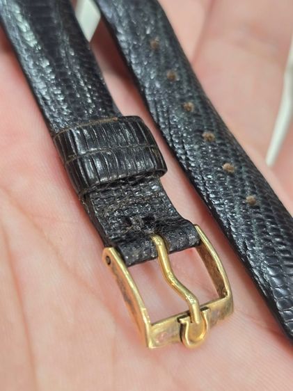 OMEGA Solid Gold บัคเคิลพร้อมสายหนังomega สาย 18มิล  รูปที่ 11