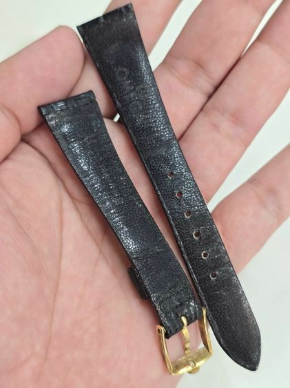 OMEGA Solid Gold บัคเคิลพร้อมสายหนังomega สาย 18มิล  รูปที่ 8