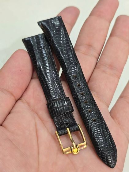 OMEGA Solid Gold บัคเคิลพร้อมสายหนังomega สาย 18มิล 