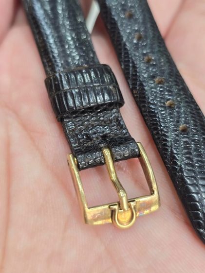 OMEGA Solid Gold บัคเคิลพร้อมสายหนังomega สาย 18มิล  รูปที่ 7
