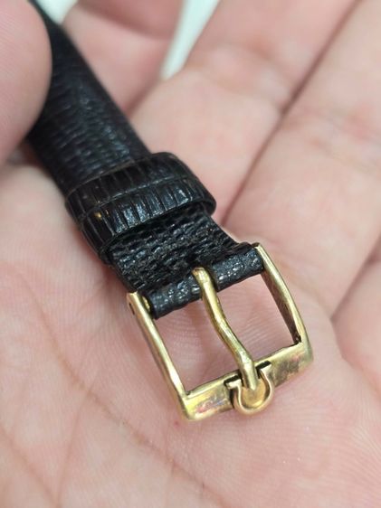 OMEGA Solid Gold บัคเคิลพร้อมสายหนังomega สาย 18มิล  รูปที่ 2