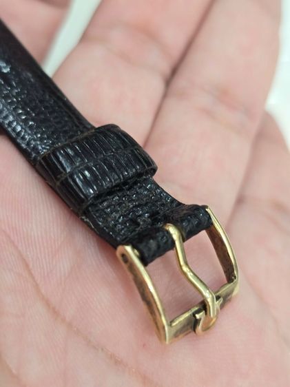 OMEGA Solid Gold บัคเคิลพร้อมสายหนังomega สาย 18มิล  รูปที่ 3