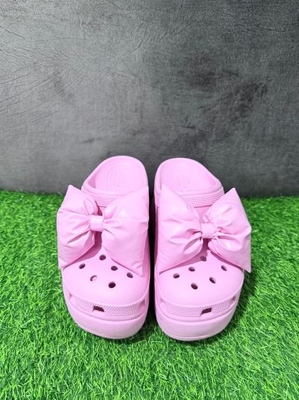 อื่นๆ รองเท้าส้นสูง ขนาดอื่น ๆ รองเท้า Crocs Silen Bow Clog สีชมพู 