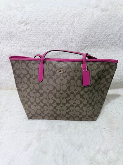 หญิง ชมพู กระเป๋า Coach City Tote ของแท้