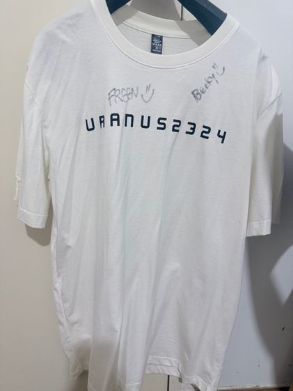 อื่นๆ โอเวอร์เชิ้ต ขาว แขนสั้น เสื้อ uranus 2324 ลายเซ็นสด ฟรีน เบคกี้
