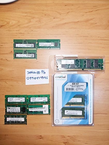 ที่เก็บข้อมูลและเมมโมรี่การ์ด ขายแรม Notebook DDR5 8gb DDR4 8gb DDR3 1gb DDR2 1gb DDR1 หลายรุ่น แรมใหม่ไม่เคยใช้งาน 