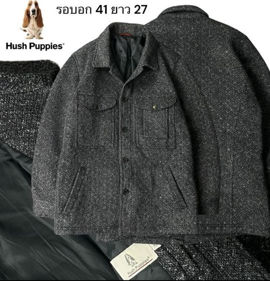 ดำ M แขนยาว เสื้อแจ็คเก็ต | เสื้อคลุม อื่นๆ แจ็คเก็ต​ Hush Puppies