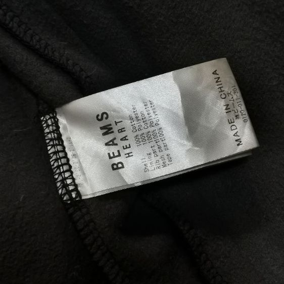 เสื้อฮู้ด BEAMS HEART High Neck Zip Hoodie รูปที่ 9