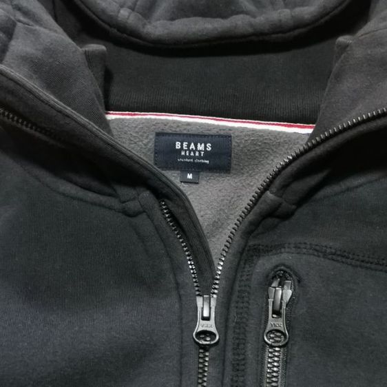 เสื้อฮู้ด BEAMS HEART High Neck Zip Hoodie รูปที่ 3