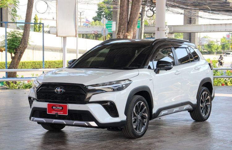 รถ Toyota Corolla Cross 1.8 HEV GR Sport สี ขาว