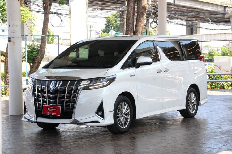 รถ Toyota Alphard 2.5 HEV E-Four สี ขาว