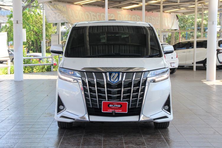Toyota Alphard 2018 2.5 HEV E-Four Van ไฮบริด ไม่ติดแก๊ส เกียร์อัตโนมัติ ขาว รูปที่ 2