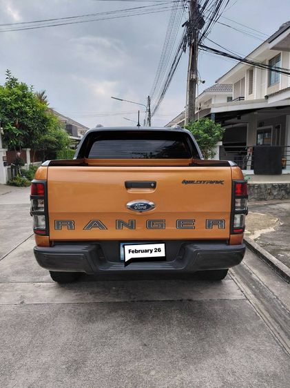 Ford Ranger 2019 2.0 Hi-Rider Wildtrak Sedan ดีเซล ส้ม รูปที่ 2